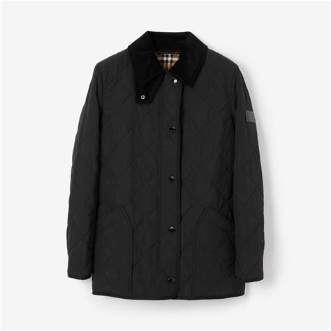 burberry quilts and down|Quilted Thermoregulated Jacket in Black.